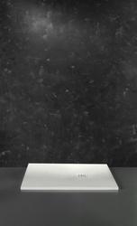 ARDESIA piatto doccia marmoresina rettangolare 110x70 con piletta finitura antracite - Bagno Italiano