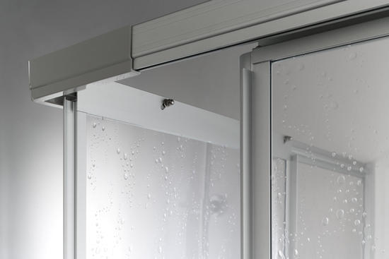 BRIO Box doccia Angolare scorrevole finitura bianco 80 cm trasparente (misura 70/80-70/80 h.185) - Bagno Italiano