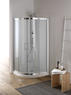 YUMI Box doccia Circolare scorrevole finitura bianco 80 cm h195 trasparente (misura 77/80-77/80 h.195 raggio 55) - Bagno Italiano