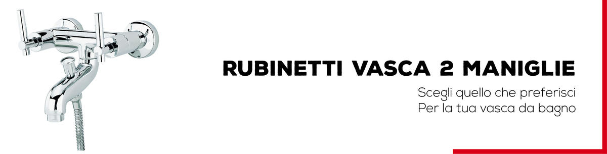 Rubinetti Vasca Esterni 2 Maniglie - Bagno Italiano