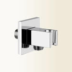 WELLNESS Presa acqua quadrata con supporto fisso in ottone - Bagno Italiano
