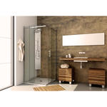 QUBO Box doccia Angolare cm 80/100 finitura cromo lucido (misura 77/79-97/99 h.195) - Bagno Italiano