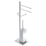 ZENITH Piantana con elementi mobili  - p.rotolo, p.salviette e p.scopino - - Bagno Italiano