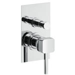 P-QUADRO rubinetto monocomando doccia incasso con deviatore - Bagno Italiano