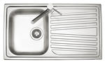 OLYMPUS lavello in acciaio inox ad una vasca + gocciolatoio CO0861 - Bagno Italiano