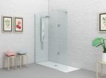 SYSTEM GLASS SG3 Parete doccia fissa + volet per Box Doccia cm 88+30 finitura cromo, trasparente 6 mm (misura 88+30 h.200) - Bagno Italiano