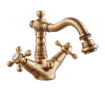 OLD FASHION Monoforo bidet bocca girevole con scarico - Bagno Italiano