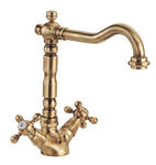 OLD FASHION Monoforo lavabo bocca girevole con scarico - Bagno Italiano