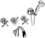 REVIVAL Batteria vasca incasso con set doccia - Bagno Italiano