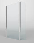 PANORAMA Parete doccia fissa con volet per Box Doccia cm 88/90+30 finitura argento (misura 88/90+30 h.200) - Bagno Italiano