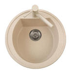 HARMONY 51.10 Lavello cucina tondo con foro per rubinetto - Bagno Italiano