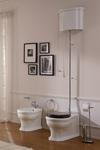 CASTELLANA vaso monoblocco + cassetta 5364 + bidet a terra - Bagno Italiano