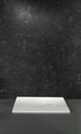 ROCCIA piatto doccia marmoresina rettangolare 100x80 con piletta finitura bianco altezza 3cm - Bagno Italiano