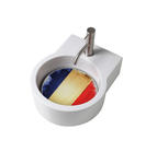 TURN lavabo d'appoggio bianco + piastra Francia - Bagno Italiano