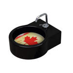 TURN lavabo d'appoggio nero + piastra Canada - Bagno Italiano