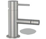 TOKYO STEEL Miscelatore monocomando bidet in acciaio inox con scarico click clack - Bagno Italiano