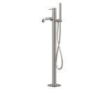 TOKYO STEEL Miscelatore vasca da pavimento con deviatore e kit doccia in acciaio inox - Bagno Italiano