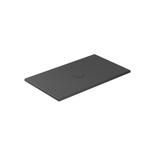 FOLIA Piatto doccia ceramica rettangolare cm. 120x70 finitura nero matt h. 3 cm - Bagno Italiano