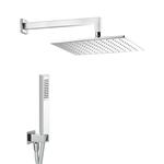 ELEGANCE QUADRO kit soffione con presa acqua e doccia - Bagno Italiano