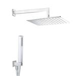 ESTRO QUADRO BIANCO kit soffione con presa acqua e doccia - Bagno Italiano