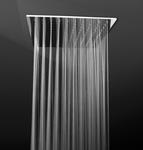 MALDIVE Soffione rettangolare saldato getto a pioggia in acciaio inox - Bagno Italiano