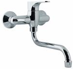 FLY monocomando lavello a muro con canna "S" cm.18 - Bagno Italiano