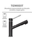 TIZMIXEXT miscelatore monocomando lavello - Bagno Italiano