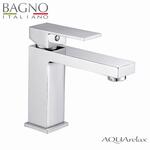 AQUArelax miscelatore CUBE rubinetto lavabo monoleva cromo - Bagno Italiano