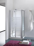  BOREAS 88/93 H180 profilo BIANCO pannello ACRILICO  - Bagno Italiano