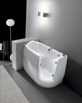 VASCA130 Vasca per anziani e disabili con sportello 130x75xh.95/105 cm. - Bagno Italiano