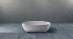 SOLID SURFACE - CORIAN  OVAL Vasca free standing cm 155 colore bianco  - Bagno Italiano