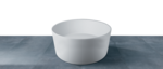 SOLID SURFACE - CORIAN TONDA  Vasca free standing  cm 130 colore bianco  - Bagno Italiano