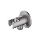 EMPORIO MOTTA Presa acqua con supporto doccetta frontale  in acciaio inox finitura satinato - Bagno Italiano