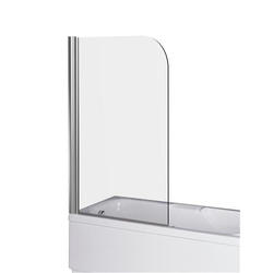 FLIPPER1 coprivasca 1 anta finitura argento satinato 68 cm trasparente (misura 68 h.140) - Bagno Italiano