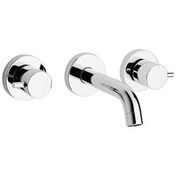 COX 78.207 batteria lavabo 3 fori a muro, bocca interasse mm190 - Bagno Italiano