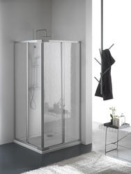 BRIO Box doccia Angolare scorrevole finitura bianco 70-90 cm acrilico (misura 62/72-80/90 h.185) - Bagno Italiano