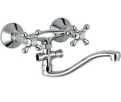 REVIVAL V7623SH Miscelatore lavabo/vasca con canna ''S''  - Bagno Italiano