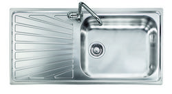 VINTAGE - INCASSO STANDARD E BORDO 8 mm lavello in acciaio inox ad una vasca grande più scolapiatti  - Bagno Italiano