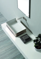 CHARME lavabo d'appoggio white&platinum - Bagno Italiano