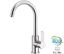 SMART ECO Miscelatore lavello monoforo 90° con canna alta girevole - Bagno Italiano