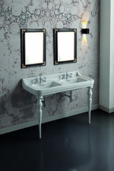 VENICE lavabo consolle doppio bacino 125 cm. + coppia gambe QUEEN - Bagno Italiano