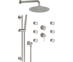 TOKYO STEEL SSTX613ZP7820 Set doccia completo in acciaio inox - Bagno Italiano