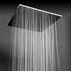 SIRIA Soffione quadro saldato getto a pioggia in acciaio inox - Bagno Italiano