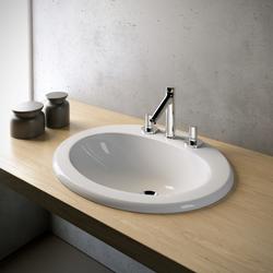 STANDARD Lavabo incasso soprapiano tre fori - Bagno Italiano