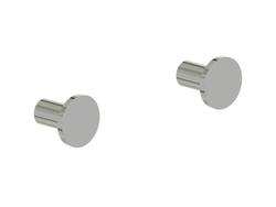 Coppia di appendini in acciaio inox - Bagno Italiano