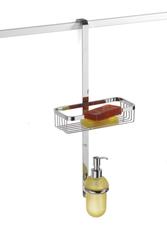 BAHAMAS Mensola per box con profilo, composto da griglia + dosatore - Bagno Italiano