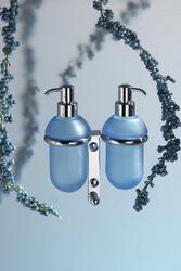 BAHAMAS Doppio dosatore sapone + gancio appendiabito - Bagno Italiano