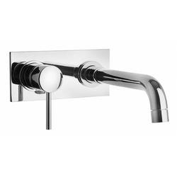 COX 78.208P rubinetto monocomando lavabo a muro con piastra, bocca interasse mm 200 - Bagno Italiano