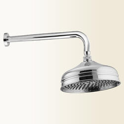  soffione 200mm retrò anticalcaree con braccio cromo - Bagno Italiano