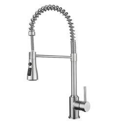  miscelatore lavello con doccia estraibile in acciaio inox finitura satinato - Bagno Italiano